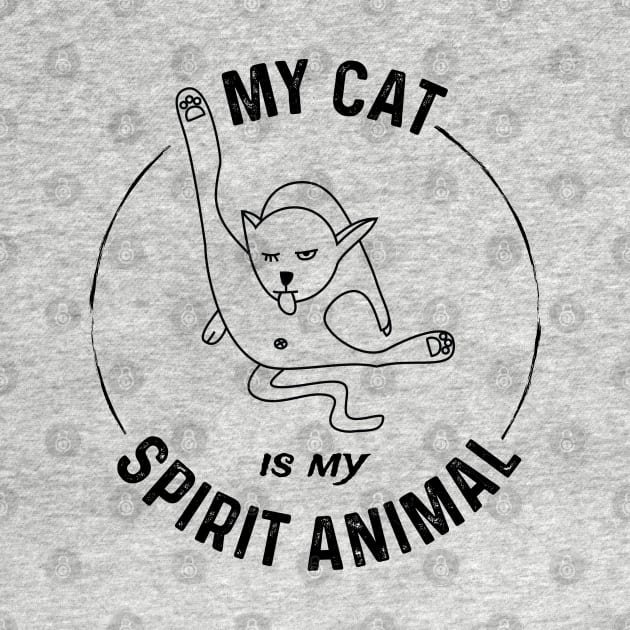 Rude Cat Is My Spirit Animal For Rude Cat Fans by atomguy